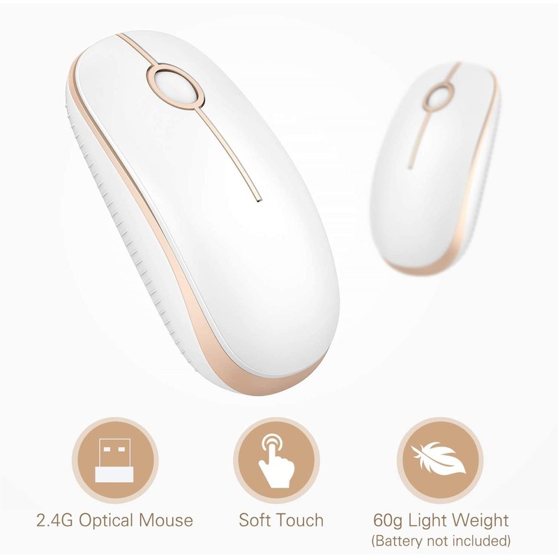 Wireless Mouse, Vssoplor 2.4G Slim Portable Computer Mice with Nano