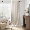 Cream Natural Linen Blackout Curtains 90 Inches Long 2 Panel