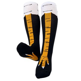 Pcavin Funny Crazy 3D Chicken Animal Socks for Women Men, Gag Novelty Socks Gifts, White Elephant Gifts for Adults, Teens, Xmas(45cm)