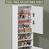 67" H Tall Bathroom Storage Cabinet with 2 Barn Doors
