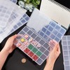 SUPERFINDINGS 4 Pack 28 Grids Organizer Box 22.5x13.3cm Transparent Plastic