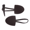 Cherjoury 6 Pairs Leather Horn Toggle Closure Buttons Coat for