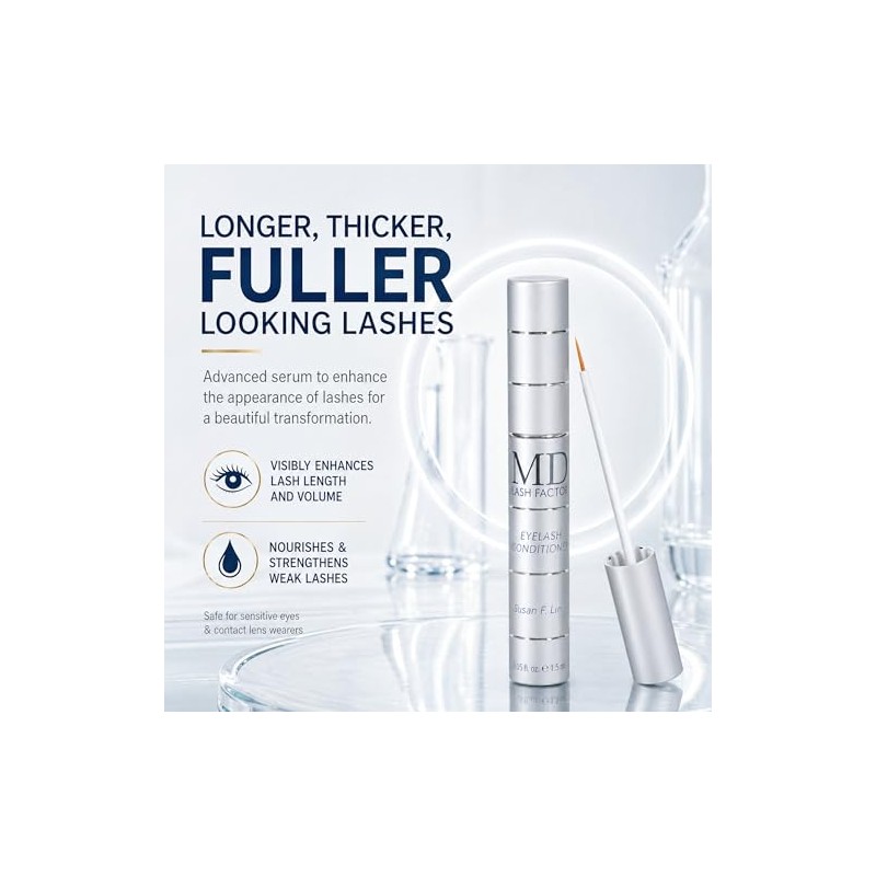 MD- Suero para el crecimiento de pestañas Lash Factor Realza