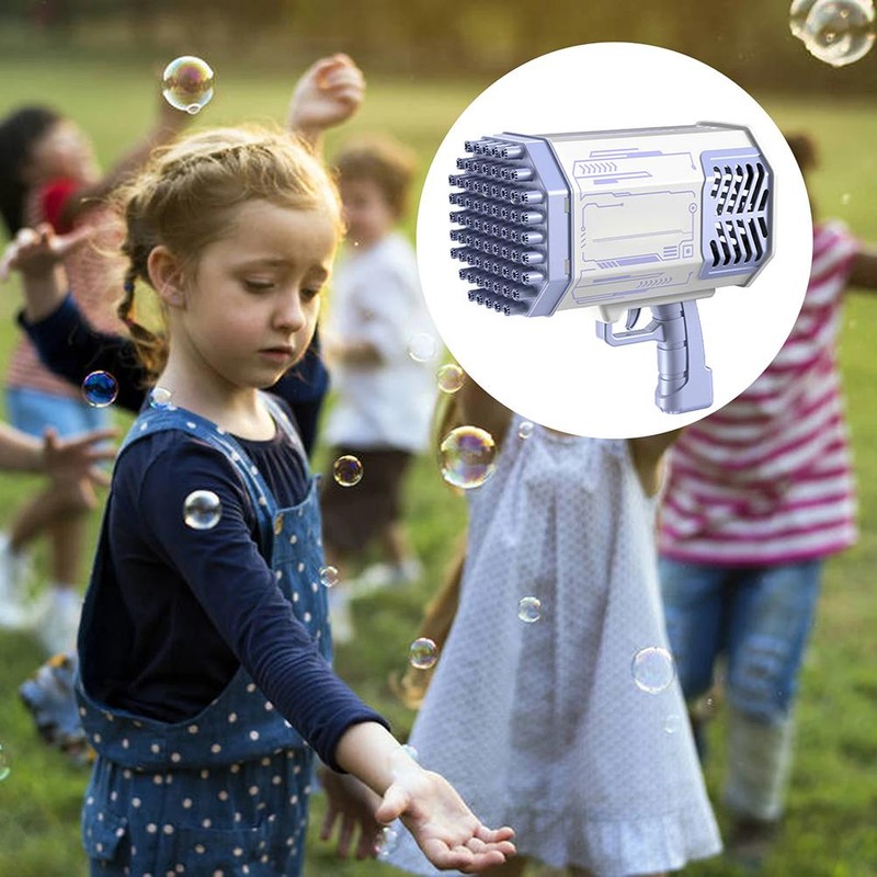 69 Holes Automatic Bubble Maker Kids Outdoor Electric Bubble Machine