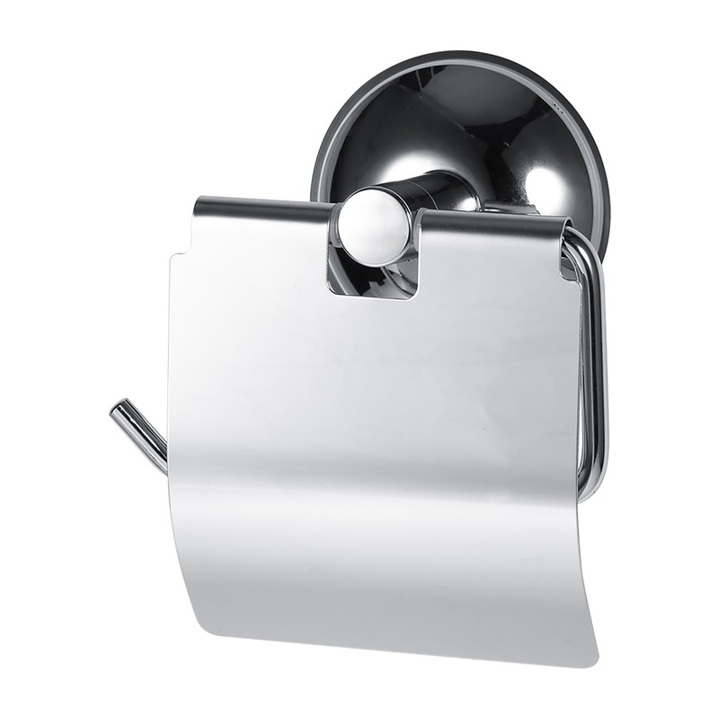 1Pc Stainless Steel Bathroom Toilet Wall Mounted Suction Paper Roll