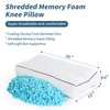 HOMBYS Shredded Memory Foam Knee Pillow for Side Sleepers, 6.5"