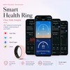 Sqrutri Pink Ceramic Smart Ring for Women, Health & Sleep