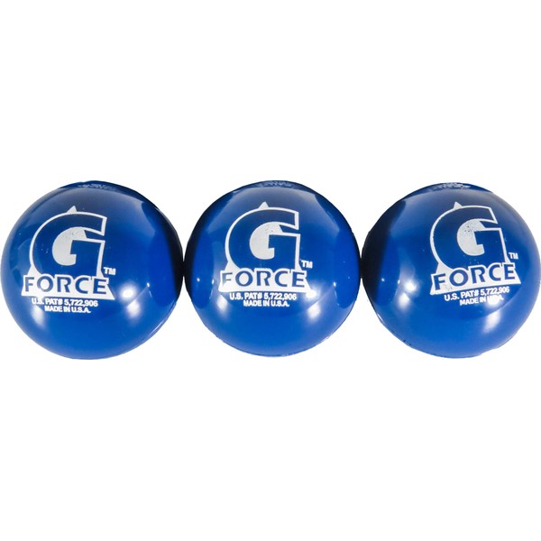 Mylec Cold Weather Liquid Filled G-Force Hockey Balls, Blue (Pack of 3)