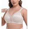 HACI Minimizer Bra for Women Support Plus Size Non Padded(Toffee,40DDD)