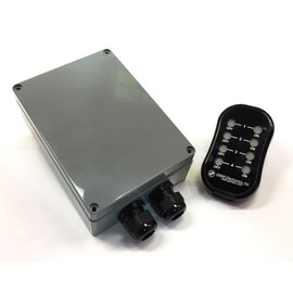 GAMA Electronics RF Remote Control System, (4) 120VAC outputs with Auxiliary Switch Leads