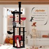 Hey-brother Gothic Cat Tree, 98.4-110.2 Inches Floor to Ceiling Cat