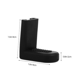 Kisangel 3pcs Anti-slip Drum Hook Bass Drum Lugs Instrument Parts and Accessories Drum Accessories and Parts Bass Drum Legs Snare Lugs Drum Replacement Parts Bass Drum Anchor Black Rubber