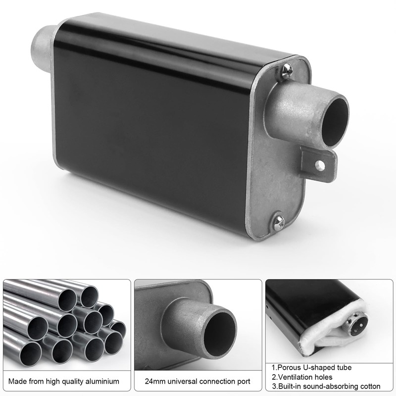 Exhaust Pipe Silencer Auxiliary Heater 24 mm Auxiliary Heater Exhaust