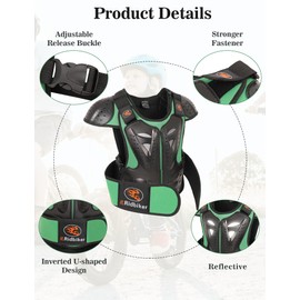 Kids Dirt Bike Gear Chest Protector Motocross，Youth Motorcycle Armor Suit with Knee Shin Guard Elbow Pads for Boys Girls Riding Protective Gear