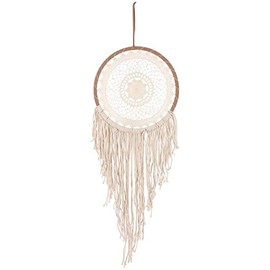 Large Cream Tassel Dream Catcher With Tassels
