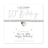 Life Charms Happy 50th Birthday Bracelet