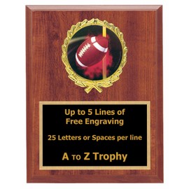 Trophies Fantasy Football Plaque Awards 6x8 Wood Sports Trophy Tournament Free Engraving
