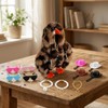 QYANGG 13Pcs Desk Goose Outfits, 7 Inch Mini Desktop Goose