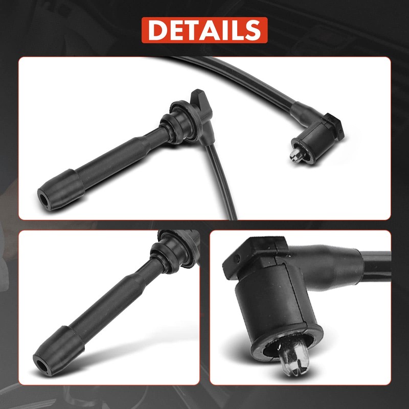 Frankberg 2 x Ignition Cable Set Compatible with H-1/Starex 2001-2004