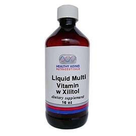 Healthy Aging Nutraceuticals Liquid Multi Vitamin W Xilitol Orange 16 Ounces