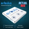 Erbulus 5.3" Glass Blue Evil Eye Wall Hanging Gold Ornament