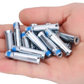 15 x Skating Wheel Bolts, Inline Skate Wheel Axle, Steel Spikes Skates Parts Bolts (35 mm)