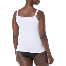 Vanity Fair Camisole, Everyday Layers, Tank Top Women, Spin Cami-Star White, X-Large