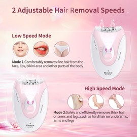 Yolopim Epilators Hair Removal for Women, Smooth Glide Epilator for Women Facial Hair, 2 Speed Setting of Facial Epilator, Facial Hair Removal Epilator Hair Remover for Women Face/Legs/Bikini/Arms