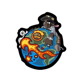 Creative Earth Pattern Rug, 1 Count Soft Floor Mat, Decorative Carpet for Home Living Room Bedroom, Runner Carpets, Bedroom Carpet - pattern: Creative Earth, Size: 50cm/19in*60cm/23in