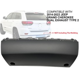 Auto Parts Avenue APA Replacement Rear Trailer Hitch Cover for 2014-2022 Grand Cherokee WK Dual Exhaust Type 2 1WD24LAUAD 1WD25TZZAE CH1137102