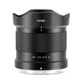 VILTROX 20mm F2.8 Camera Lens for Nikon Z Mount, Wide Angle Autofocus Prime Lens for Nikon Z-Mount Camera Z5 Z6 Z6II Z7 Z7II Z8 Z9 Z30 Z50 ZFC