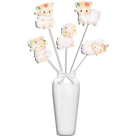 Adorable 5 Pcs Large Baby Lamb Table Centerpieces - Perfect for Baby Showers and Kids' Parties