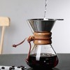 Pour Over Coffee Maker 400ml Double Layer Filter V Spout