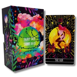 La Muci Fairy Tale Tarot Deck with Guidebook – 78-Card Set with Major & Minor Arcana, Floral Design, Ideal for Beginners