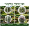 2-Pack White PE Garden Netting with Drawstring, Protective Mesh Covers