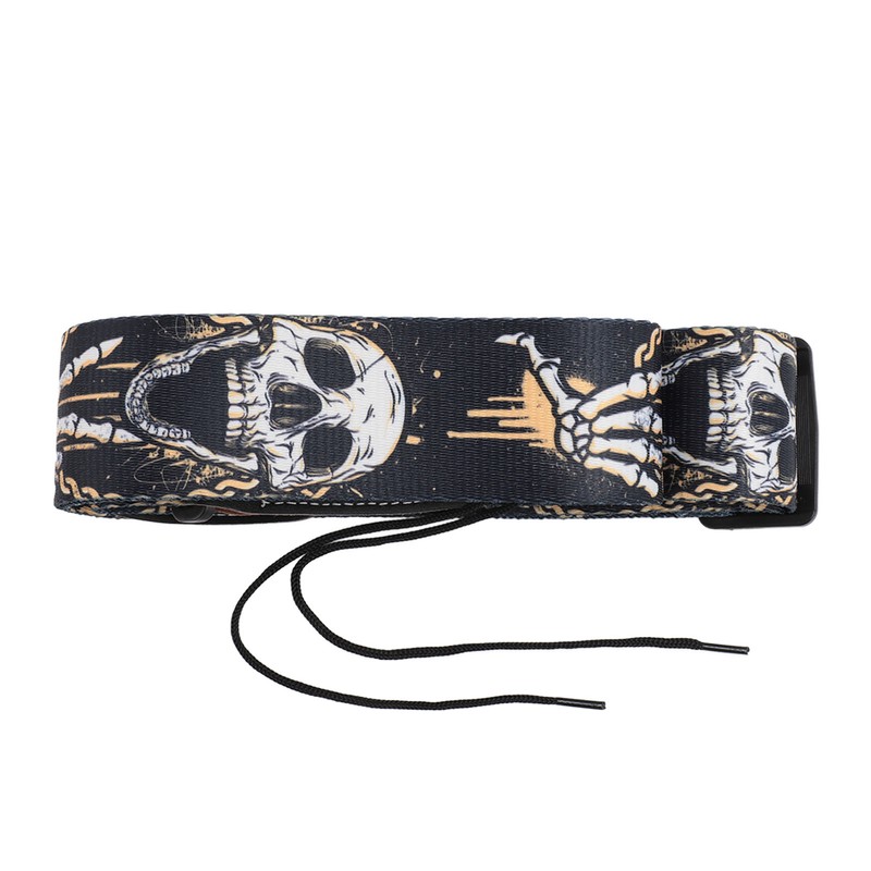 Guitar Strap Cool Skeleton Design Adjustable 2 Inches Wide Polyester