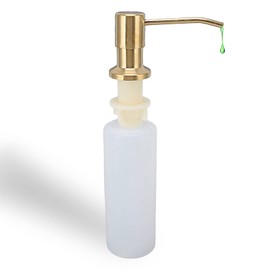 Gaeirt Sink Soap Dispenser, Easy to Install, Durable, 360° Rotating Soap Dispenser 300 ml for Kitchen (Gold)