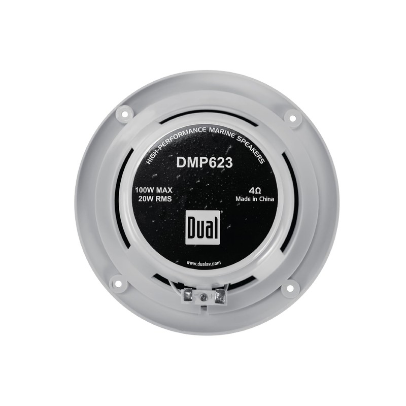 Dual Electronics DMP623 Marine Radio Speakers | 6.5 inch Weather-Resistant