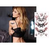 Fantasy Tribal Butterfly Tribal-9 Tattoo Stickers, Regular, 8 Types, hm117,