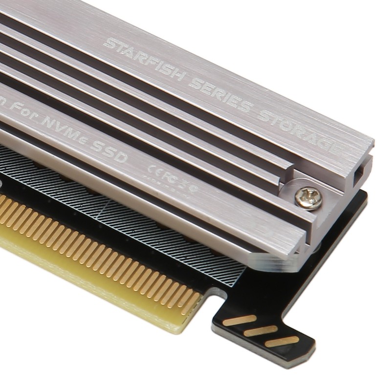 M.2 NVMe SSD to PCIe Adapter PCIe 4.0 Aluminium Alloy