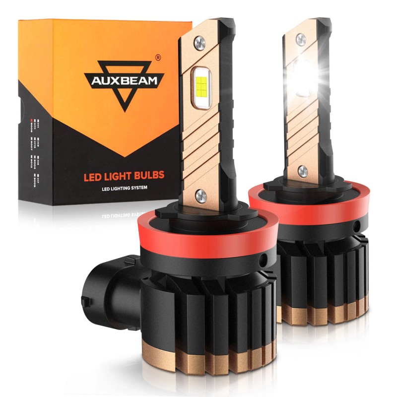 AUXBEAM H11 9005 Combo LED Headlight Bulbs High Low Beam