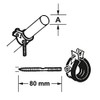 CORNAT T562121 Pipe Clamps with Insert 1/2" 5 pcs