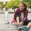 Reeho Borosilicate Glass Water Bottle, Sports Glass Drinking Bottle with