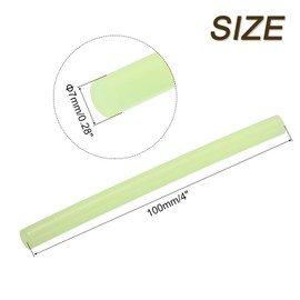 sourcing map 12pcs Mini Hot Glue Sticks for Mini Glue Gun, 4-inch x 0.28-inch Glue Gun Sticks for Art DIY Craft, Luminous Yellow