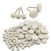 100 Pcs Wool Felt Polishing Wheel Wool Felt Polishing Buffing
