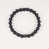COAI CZ Pave Skull Charm Matte Onyx Stone Bracelets M