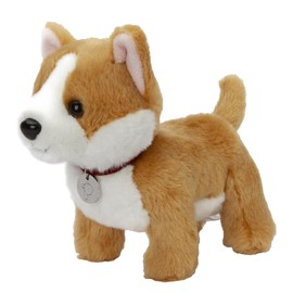 Made By Aliens Adorable Dog Stuffed Animal Plush Toy – Premium Quality 8 Inch Soft and Cuddly Puppy with Cute Collar – Perfect for Kids, Cat Lovers, and All Ages (Butterscotch The Corgi)