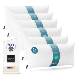LILENO HOME Set of 6 cushion filling, 40 x 80 cm, washable inner cushion suitable for allergy sufferers, polyester cushion inlet as couch cushion, sofa cushion, cocktail cushion and pillow