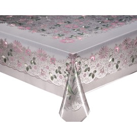 MEIWA tablecloth (1 Items) puri-rensusiri-zu Naples 120 cm by 150 cm Pink