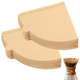 Pack of 200 Paper Coffee Filters Size 2, V-shaped Coffee Filter Paper, Filter Paper Size 2, Filter 02 Coffee Paper Filter, Cone Paper Coffee Filter for Coffee Machines, Filter Cups 2-4 Cups